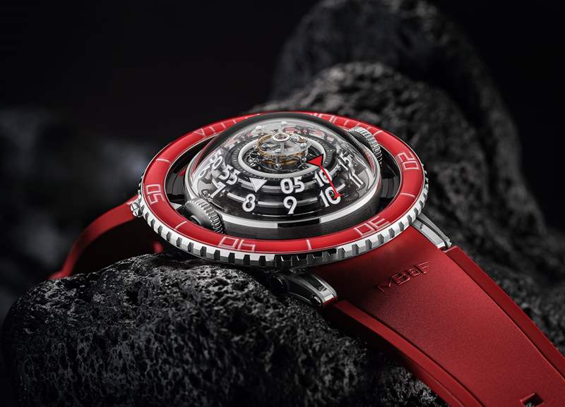 MB&F HM7 Aquapod 鉑金紅色腕表-復(fù)刻表
