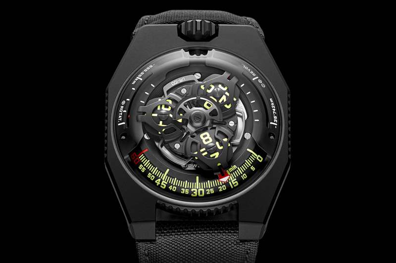 小眾手表:URWERK UR-100時(shí)空個(gè)性夜光手表-復(fù)刻表