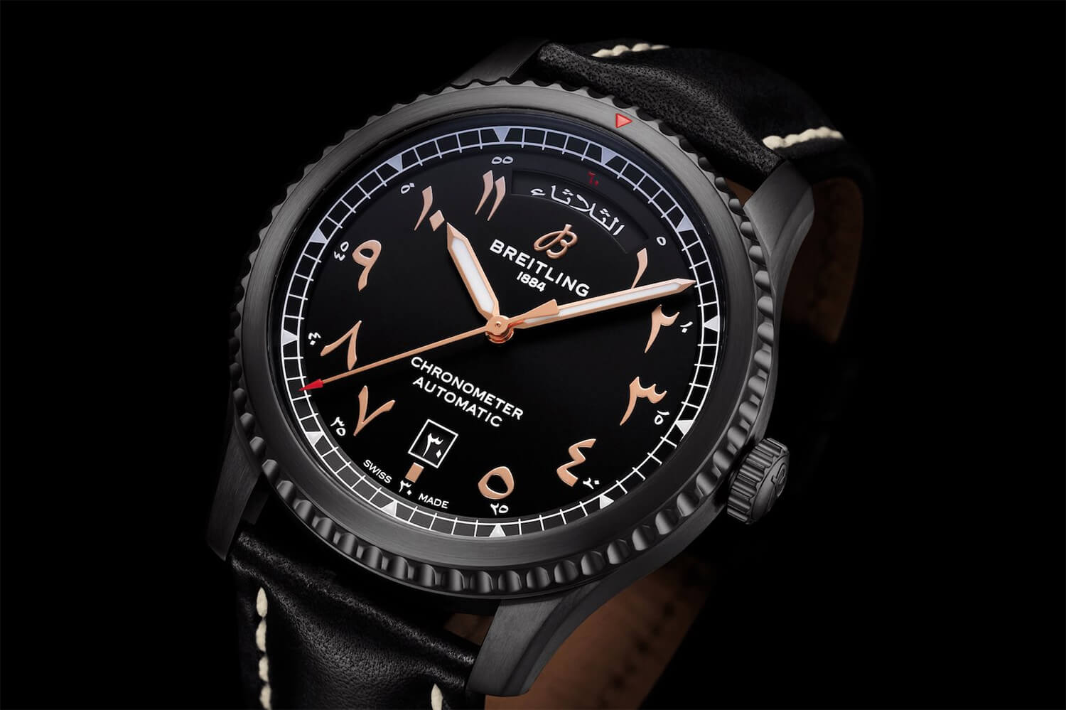 百年靈 Aviator 8 Day & Date 41 阿提哈德航空限量版腕表-復刻表