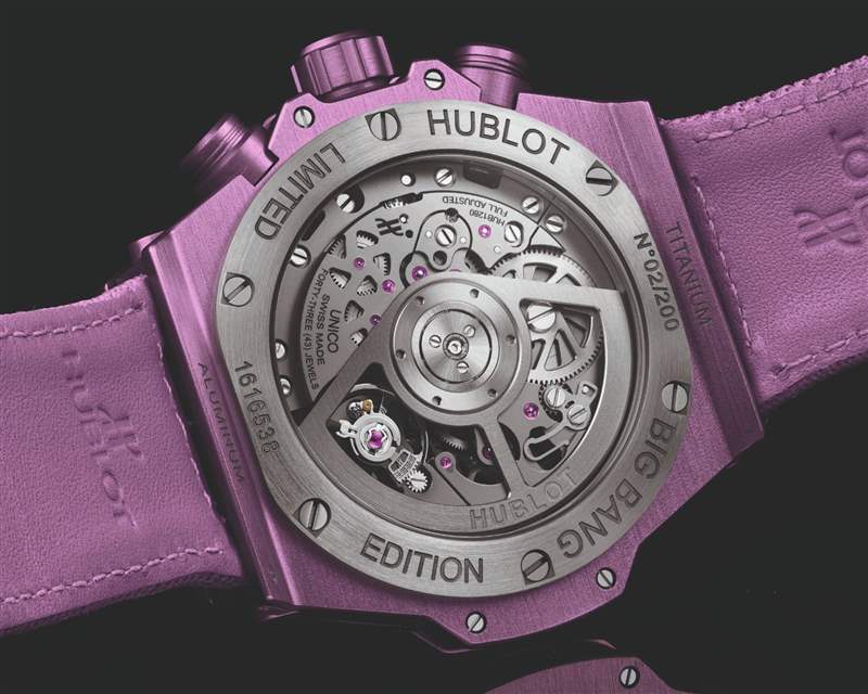 HUBLOT紫色狂迷延續為夏日活力而設計的最新BIG BANG UNICO-復刻表