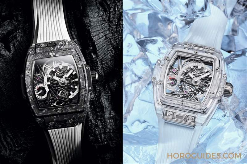 直搗靈魂的爆炸性美學(xué)|Hublot Spirit Of Big Bang 陀飛輪5日鏈腕表-白色碳纖維款、藍(lán)寶石款-復(fù)刻表