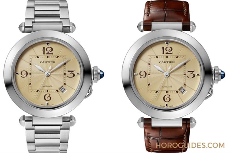 Pasha de Cartier腕表經典紅、香檳金面盤限定上市-復刻表