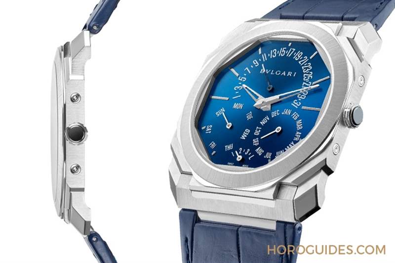 史上最薄萬年歷！鉑金、藍面，優雅面世｜BVLGARI Octo Finissimo 超薄萬年歷腕表-復刻表