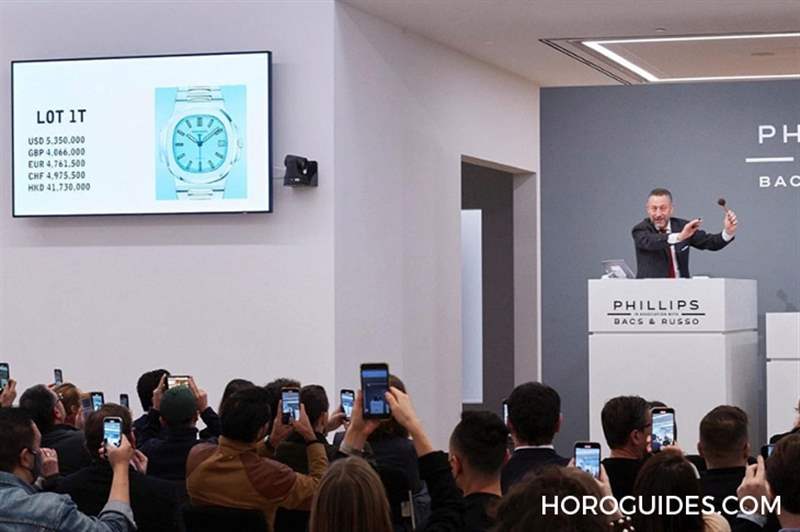 百達(dá)翡麗5711 Tiffany Blue，成交價(jià)臺(tái)幣1億8000萬、港幣5000萬-復(fù)刻表