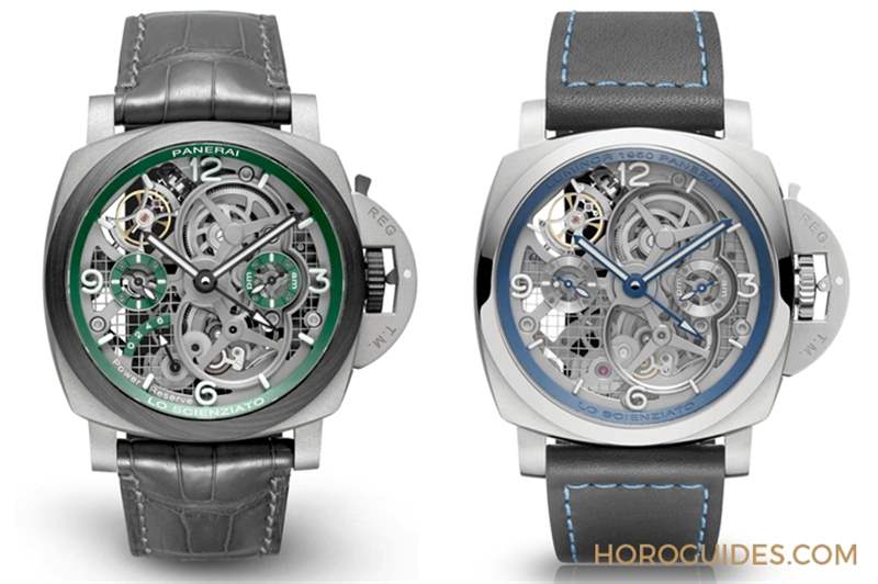 華麗撞色！紅金殼配鍍藍面｜Panerai Luminor陀飛輪兩地時間紅金腕表-PAM01060-復刻表