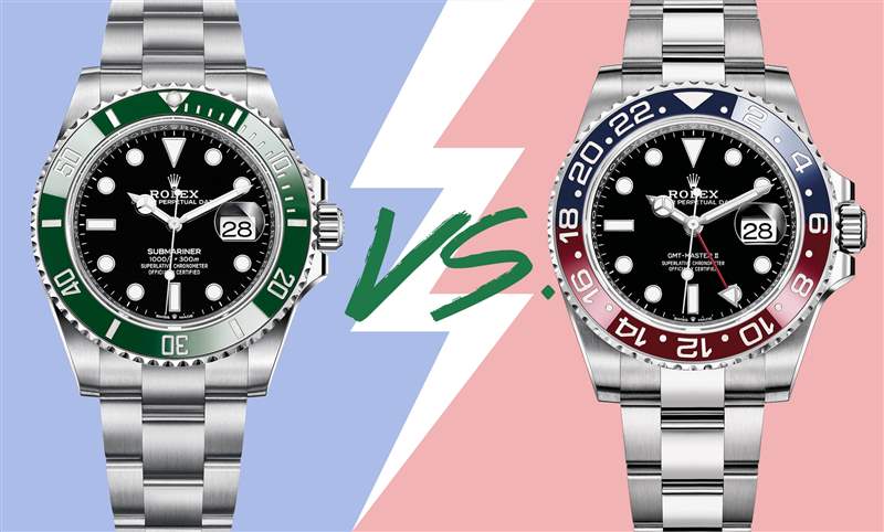 勞力士人氣二選一! 綠水鬼126610LV vs 百事圈126710BLRO-復刻表