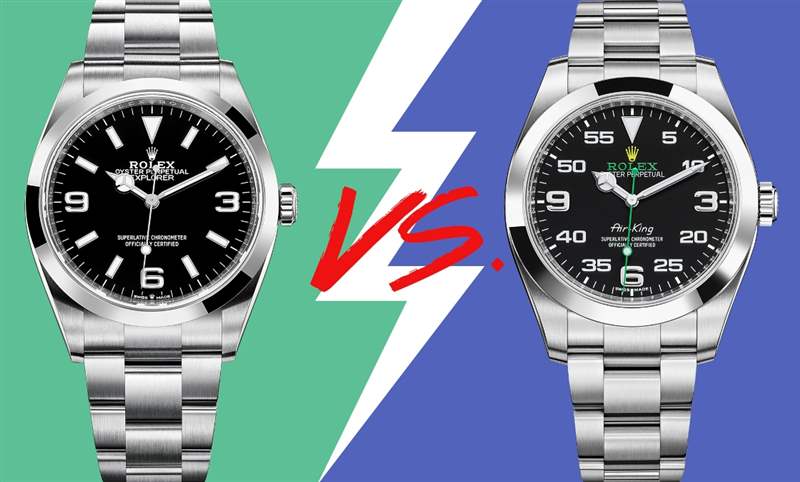 勞力士入門二選一! 探一Explorer I 124270 vs 空中霸王Air King 116900-復刻表