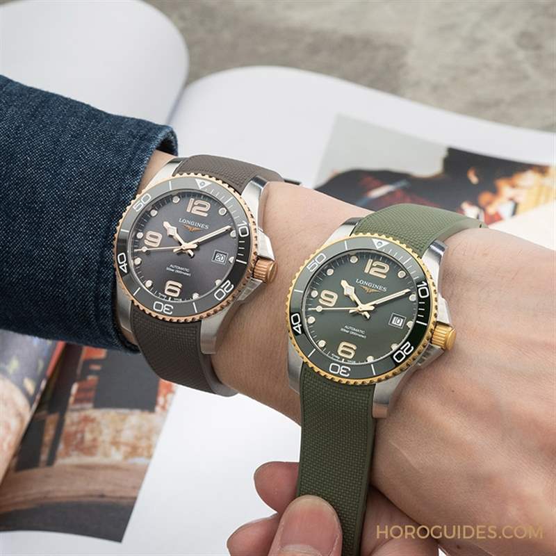 潛水表也要微奢華？2021浪琴深海征服者半金浪鬼-復刻表