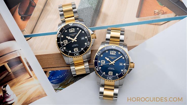 潛水表也要微奢華？2021浪琴深海征服者半金浪鬼-復刻表