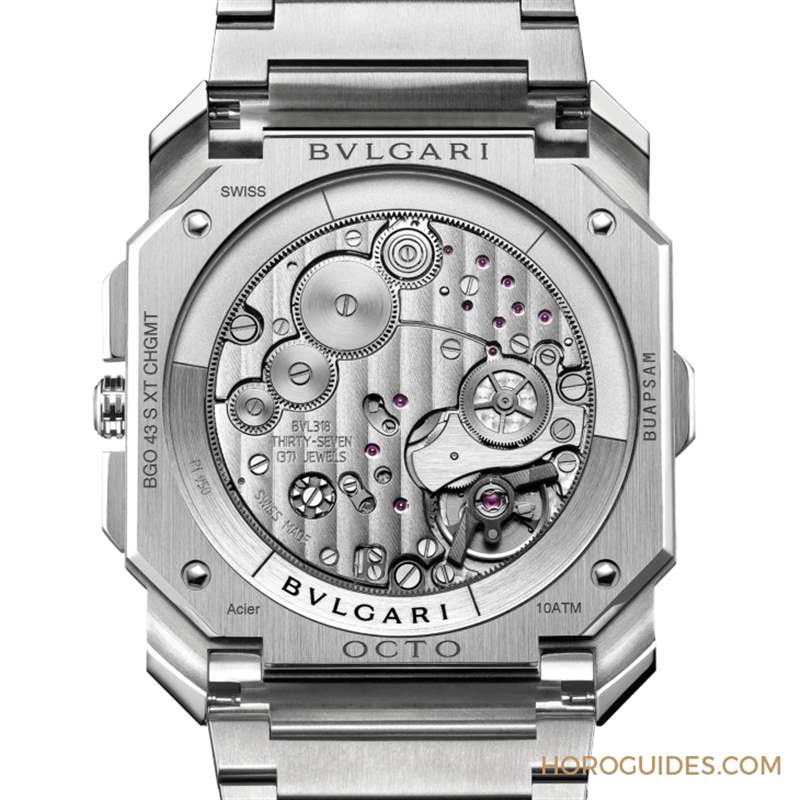 這樣的喀什米爾藍(lán)面，美絕了！BVLGARI Octo Finissimo超薄兩地時(shí)間計(jì)時(shí)碼表-復(fù)刻表