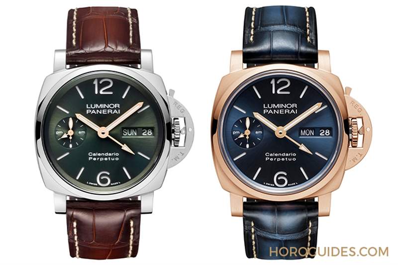 破天荒頭一回!以專利鉑金與紅金入作,Panerai首次推出萬年歷腕表-復(fù)刻表