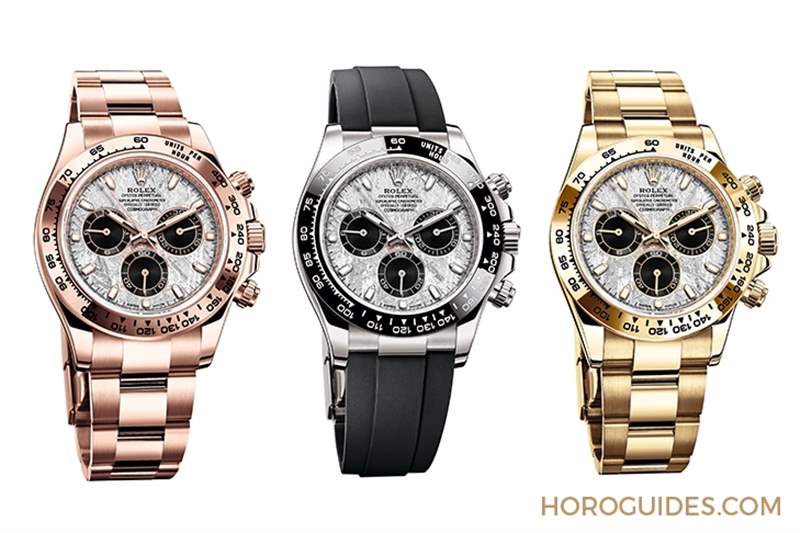 隕石面搭上陶瓷圈|ROLEX三款貴金屬隕石面Daytona Cosmograph-復刻表