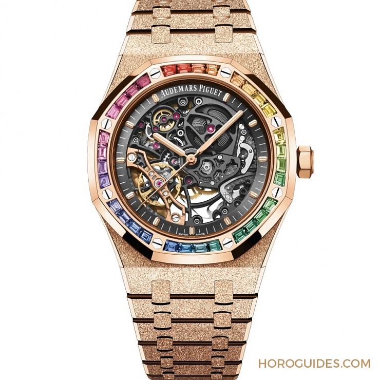 紫水晶圈!霜金彩虹圈!這是愛彼皇家橡樹表系里的盛世美顏-復(fù)刻表