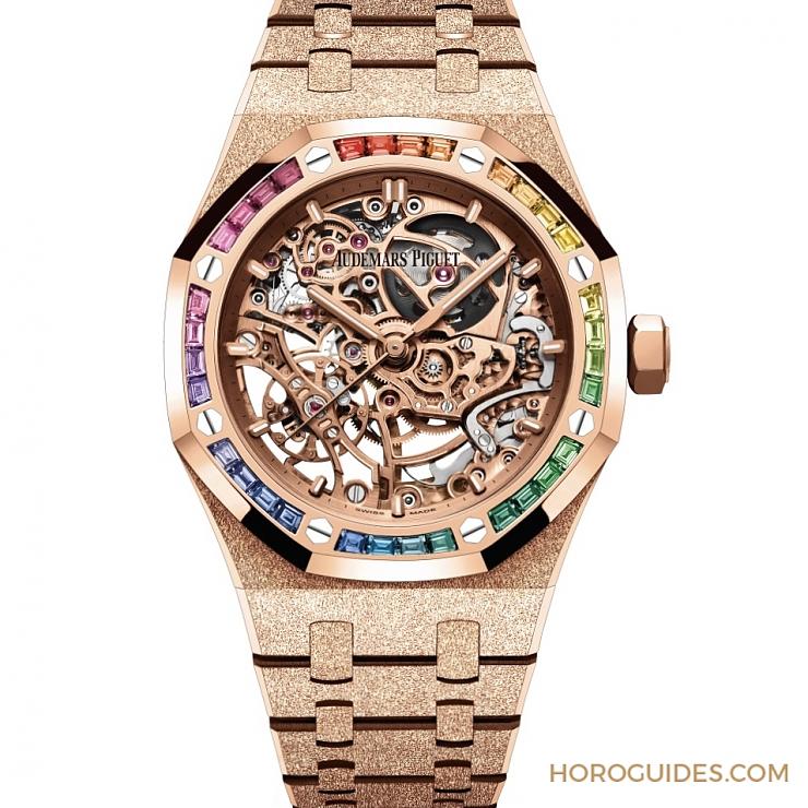 紫水晶圈!霜金彩虹圈!這是愛彼皇家橡樹表系里的盛世美顏-復(fù)刻表