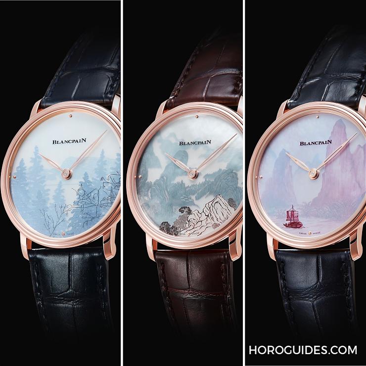 表盤薄如蟬翼,3D山水空靈如斯|臺灣限定!Blancpain大藝術(shù)家系列珍珠母貝剪影浮雕腕表-復(fù)刻表