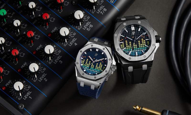 這不是P圖！在經(jīng)典格紋上大做音樂，愛彼皇家橡樹離岸型音樂特別版-復刻表