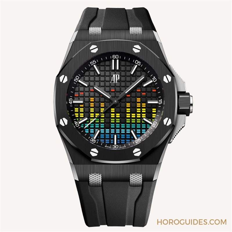 這不是P圖！在經(jīng)典格紋上大做音樂，愛彼皇家橡樹離岸型音樂特別版-復刻表