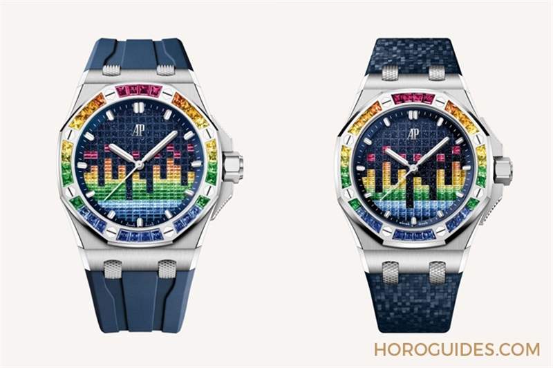 這不是P圖！在經(jīng)典格紋上大做音樂，愛彼皇家橡樹離岸型音樂特別版-復刻表