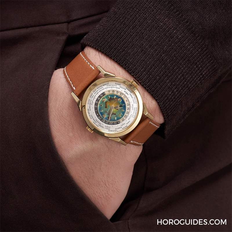 拍賣會(huì)首見(jiàn)，估價(jià)逾350萬(wàn)瑞郎！百達(dá)翡麗罕見(jiàn)Ref.2523 世界時(shí)間琺瑯面腕表-復(fù)刻表