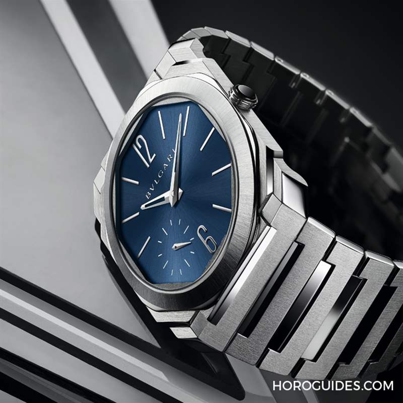 這樣的喀什米爾藍面，美絕了！BVLGARI Octo Finissimo超薄自動上鏈精鋼腕表-復刻表