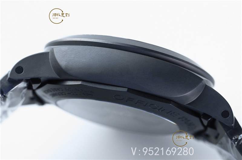 VS廠沛納海pam438黑陶瓷腕表詳細評測,鍍黑機芯更接近正品-復刻表