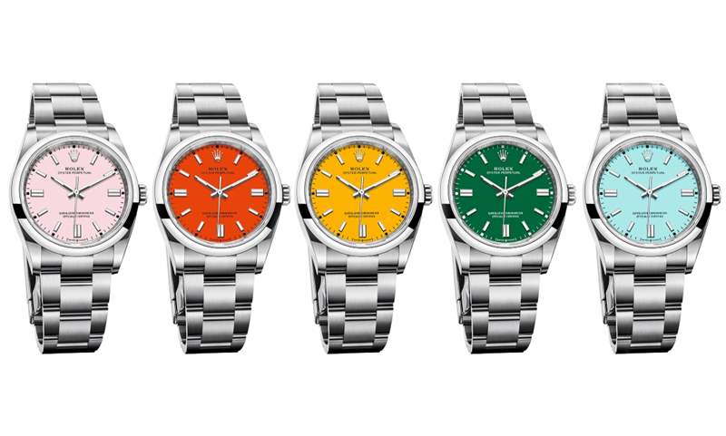五彩繽紛！勞力士Oyster Perpetual 36一次推出五款新作-復刻表