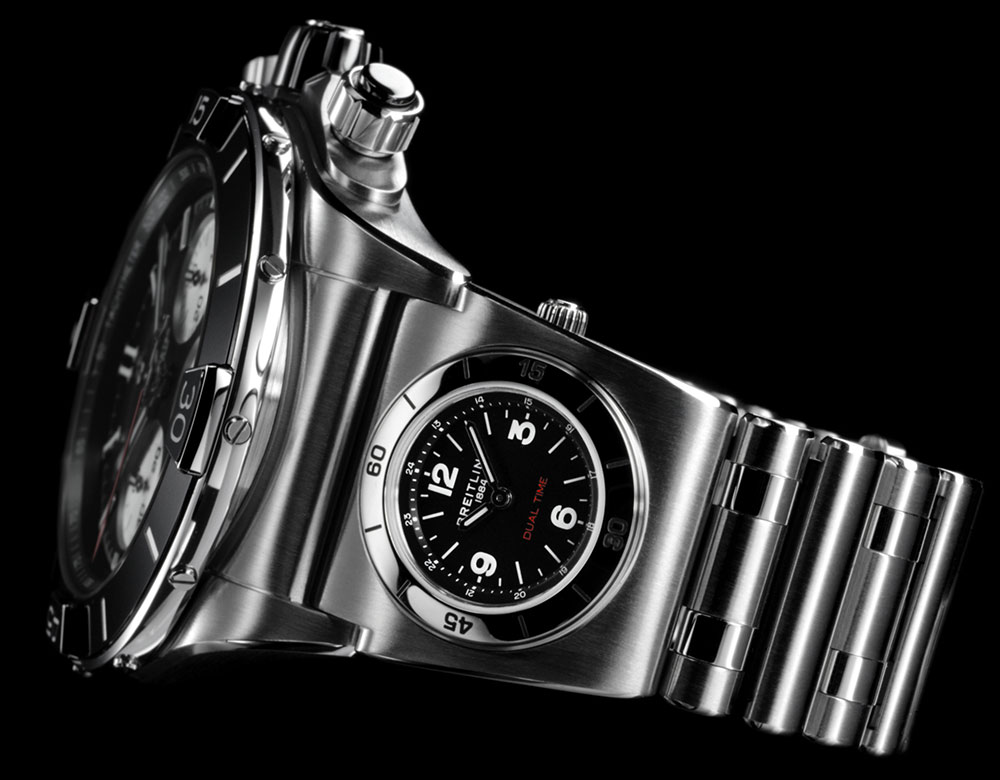 哈密爾頓卡其色海軍水肺潛水-百年靈超級計時腕表 B01 44-復刻表