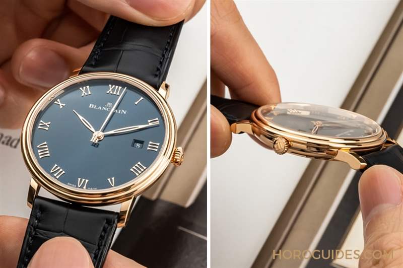 一身斯文下的獨門本事|寶珀Villeret午夜藍全日歷月相與超薄腕表-復刻表