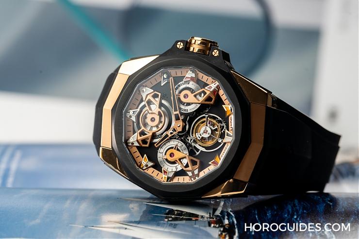 海洋風格領航之選｜Corum海軍上將AC-One 45鏤空陀飛輪與AC-One 38女仕鉆表-復刻表