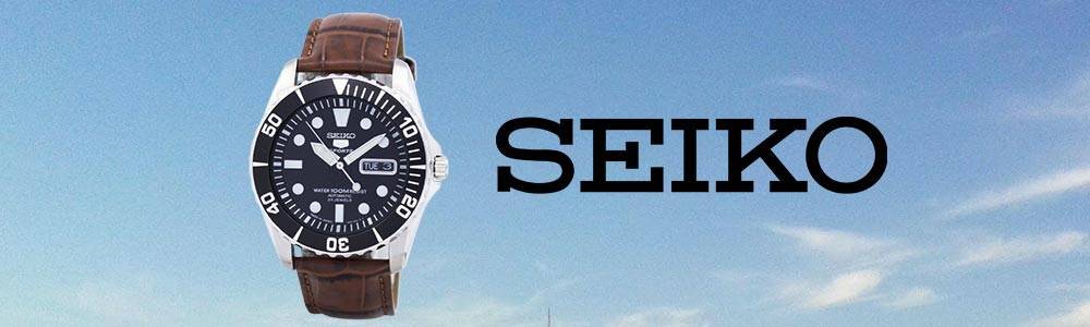 精工 5 運(yùn)動自動 23 珠寶比例棕色皮革 SNZF17J1-LS7 男士手表-復(fù)刻表