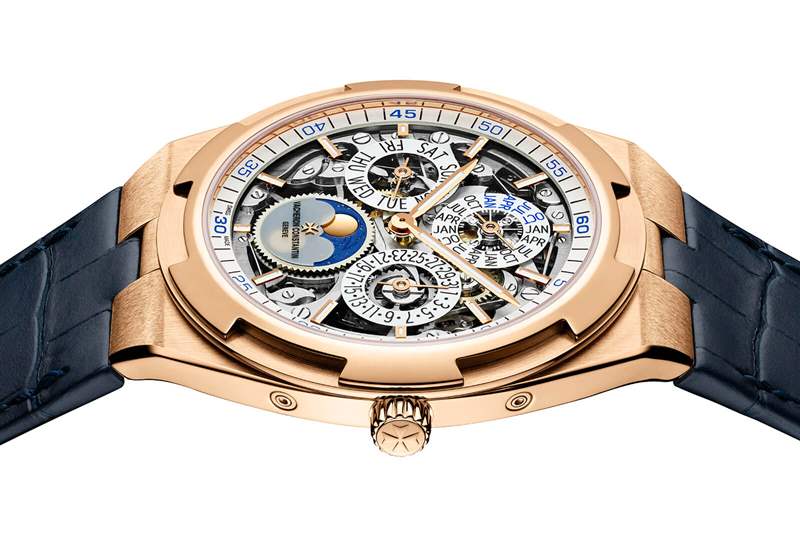 江詩丹頓超薄萬年歷鏤空月相腕表4300V-復刻表