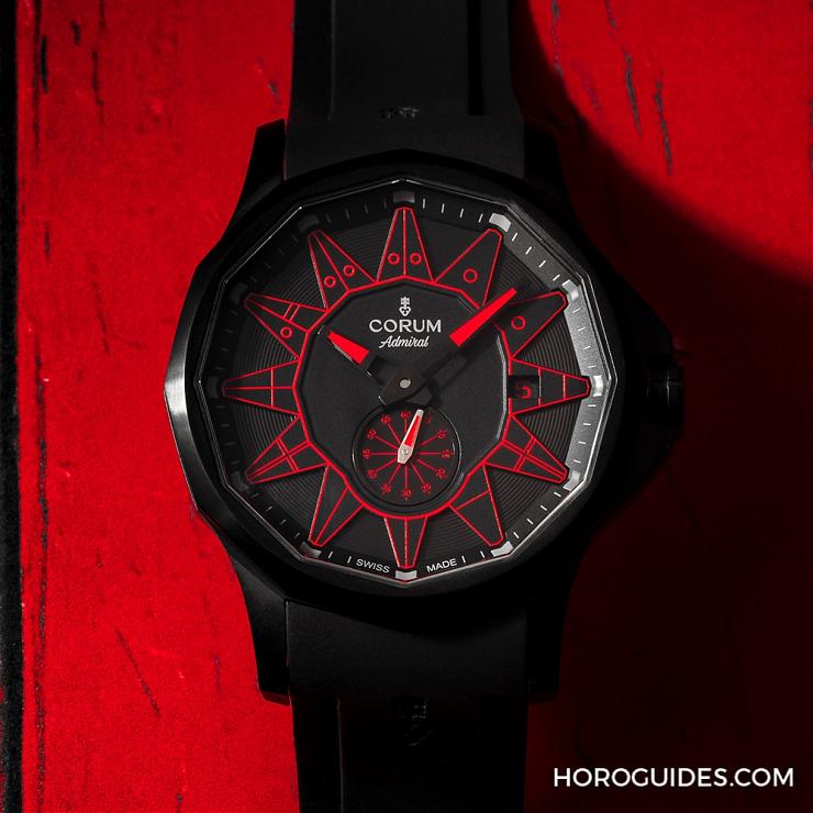 黑潮涌現，五色齊發｜Corum Admiral 42 Automatic Full Black-復刻表