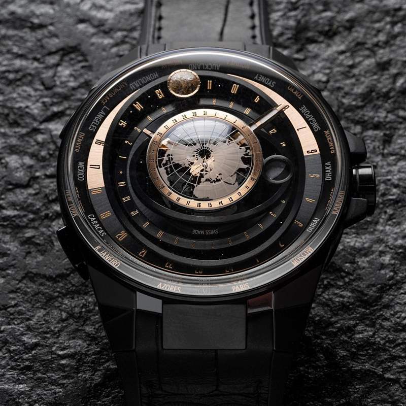 從上帝視角看天文奧秘！雅典表Blast月之狂想世界時區腕表-復刻表