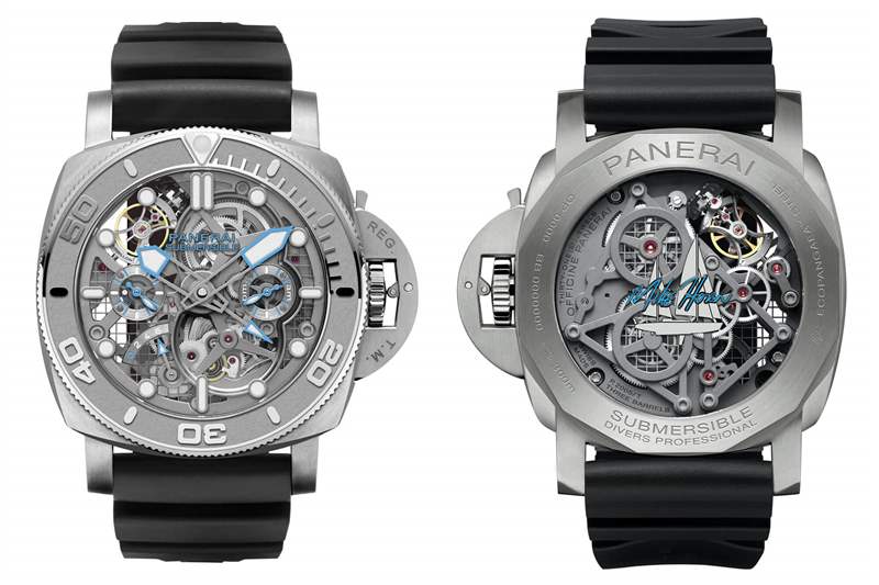 沛納海機(jī)械鏤空設(shè)計潛水表PAM01108-復(fù)刻表