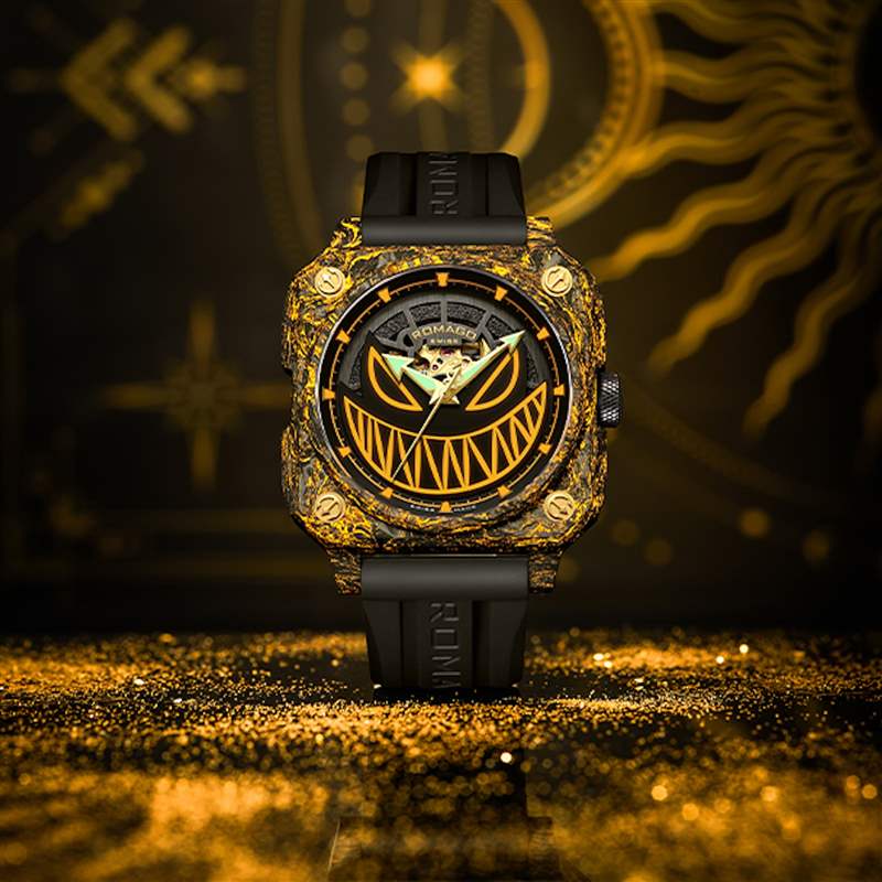 獨(dú)立制表師ROMAGO黃金配夜光碳纖玩味新作漆黑中螢火蟲沖擊視覺(jué)-復(fù)刻表