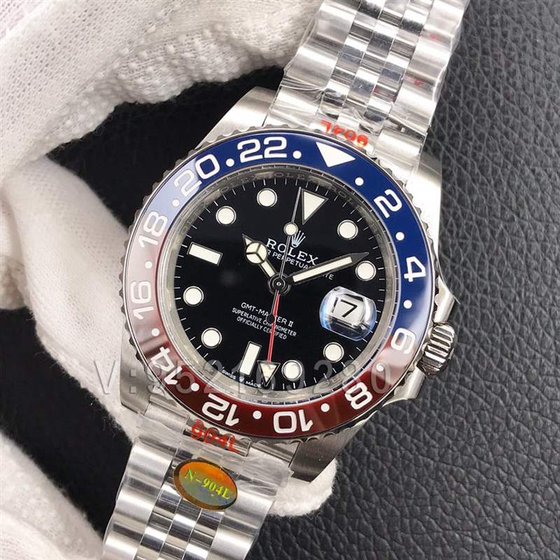 N廠勞力士格林尼治紅藍圈3235機芯視頻評測-復(fù)刻表