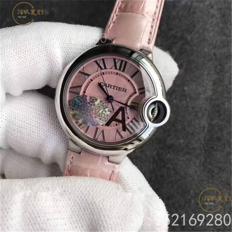 V6廠粉氣球-V6廠卡地亞33mm藍氣球粉盤W6920100做工怎么樣-復刻表