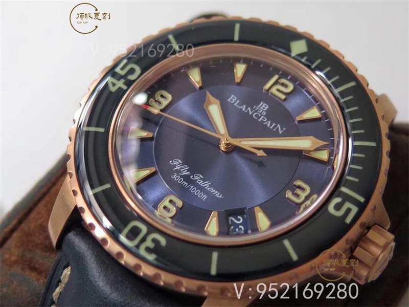 ZF廠寶珀五十噚5015B-3603C-63B玫瑰金藍盤復刻表做工怎么樣-復刻表