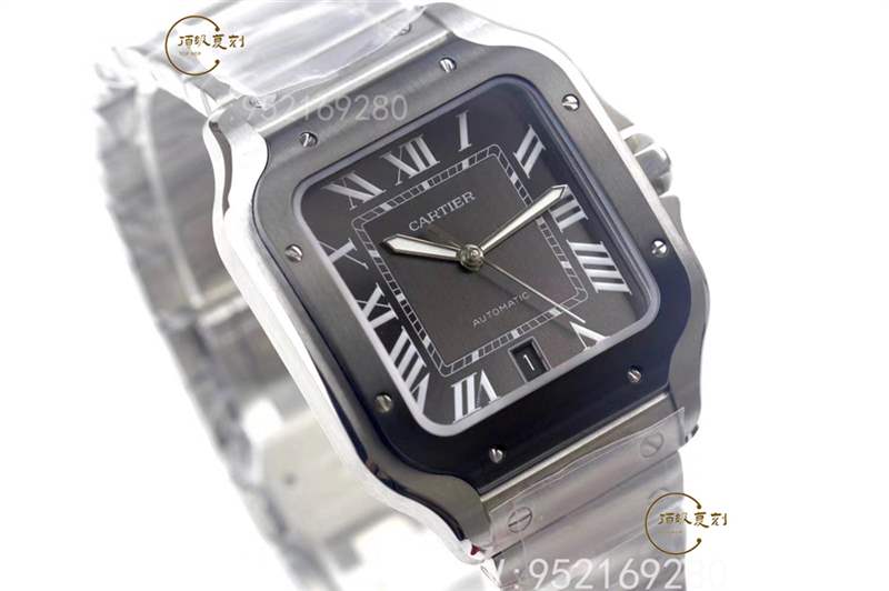 V6廠(chǎng)卡地亞大號(hào)山度士桑托斯復(fù)刻表新款碳鍍層做工怎么樣-復(fù)刻表
