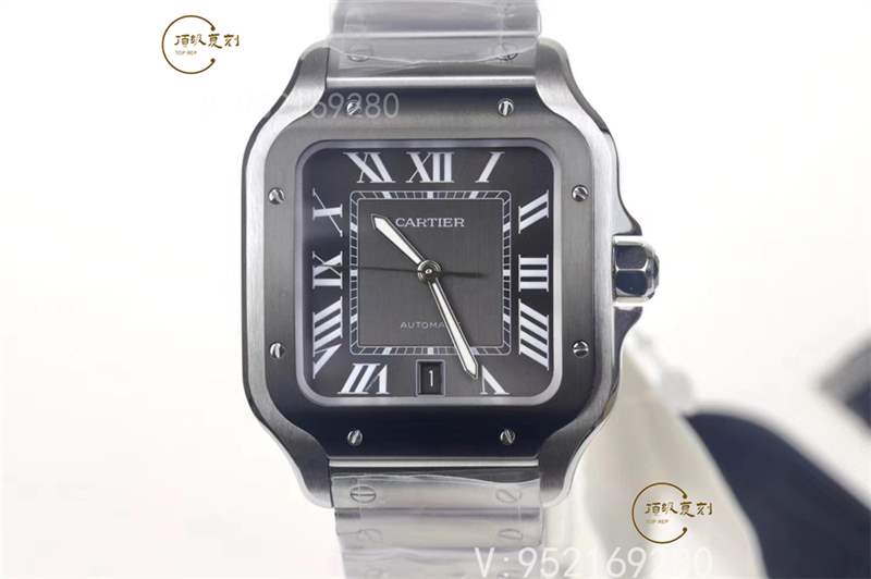 V6廠(chǎng)卡地亞大號(hào)山度士桑托斯復(fù)刻表新款碳鍍層做工怎么樣-復(fù)刻表