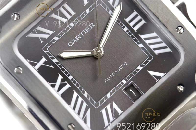 V6廠(chǎng)卡地亞大號(hào)山度士桑托斯復(fù)刻表新款碳鍍層做工怎么樣-復(fù)刻表