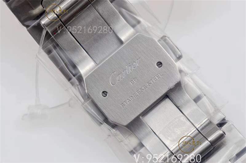 V6廠(chǎng)卡地亞大號(hào)山度士桑托斯復(fù)刻表新款碳鍍層做工怎么樣-復(fù)刻表