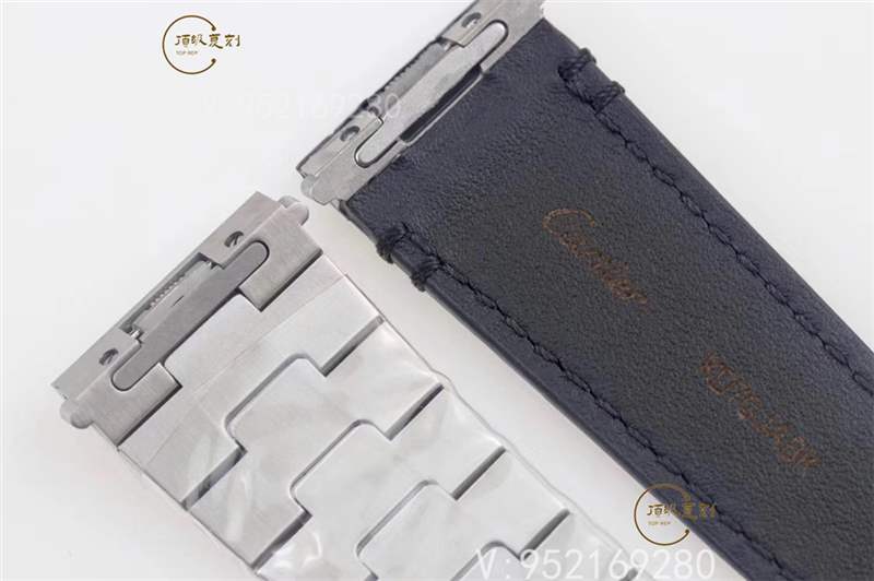 V6廠(chǎng)卡地亞大號(hào)山度士桑托斯復(fù)刻表新款碳鍍層做工怎么樣-復(fù)刻表