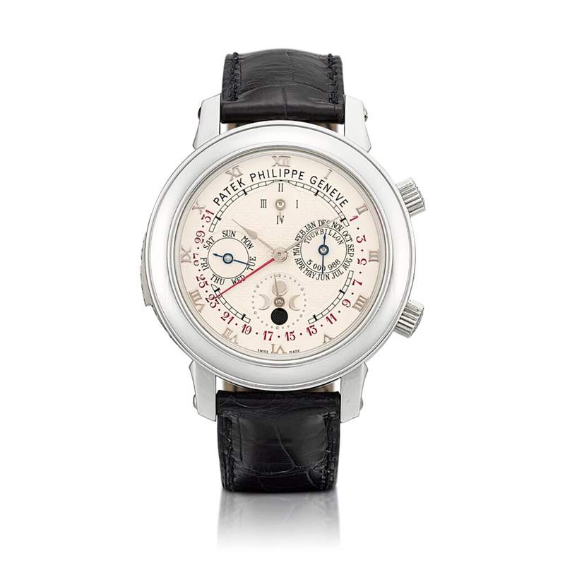 圖片來(lái)源:香港蘇富比 百達(dá)翡麗最終極頂級(jí)收藏現(xiàn)身拍賣(mài)場(chǎng)曾是最復(fù)雜時(shí)計(jì)估價(jià)達(dá)2千萬(wàn)-復(fù)刻表