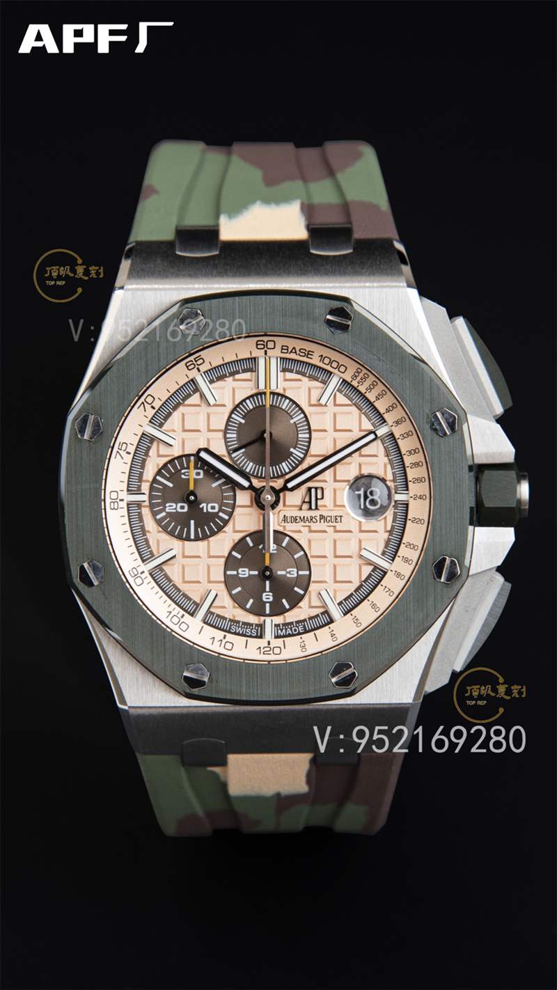 APF廠AP愛彼26400迷彩配色皇家橡樹計時復(fù)刻表做工怎么樣-復(fù)刻表