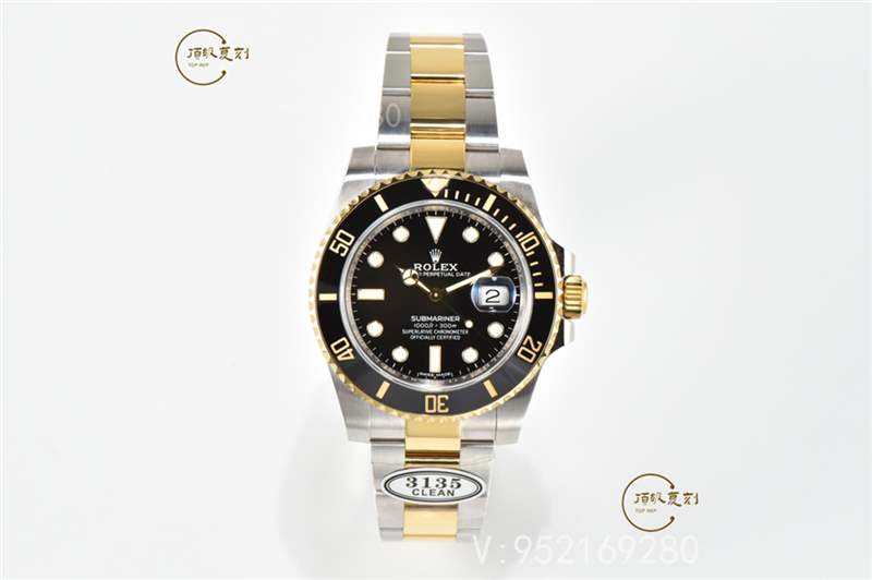 C廠Clean廠勞力士間金黑水鬼復(fù)刻表對(duì)比正品做工怎么樣-復(fù)刻表