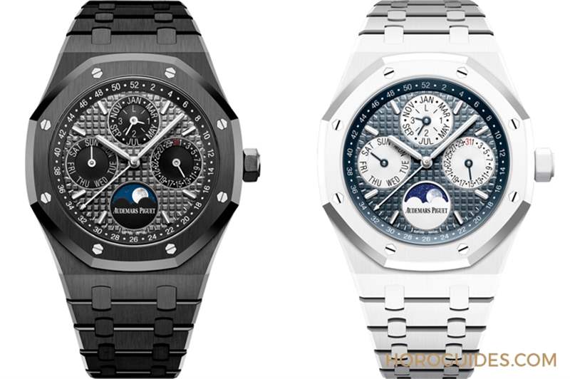 愛彼第一只藍色陶瓷表!皇家橡樹萬年歷藍色陶瓷鏈帶腕表-復刻表