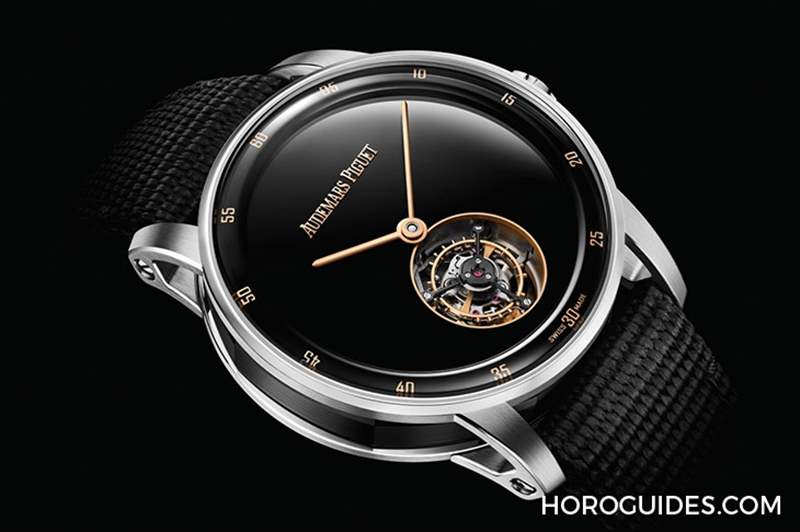 拿掉時標更簡潔,自動上鏈飛行陀飛輪腕表-復刻表