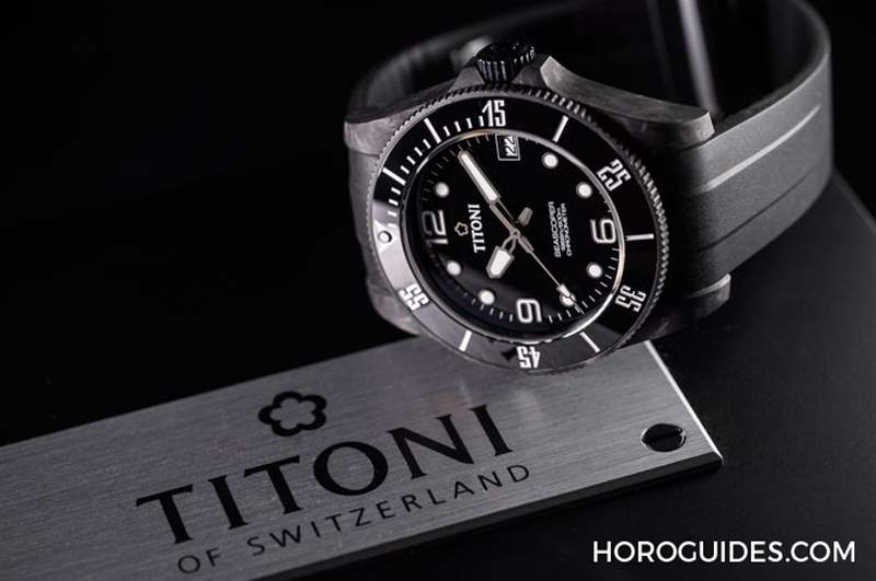 夏末黑魂大魔王來襲TITONI Seascoper CarbonTech 彩虹圈大升級-復刻表