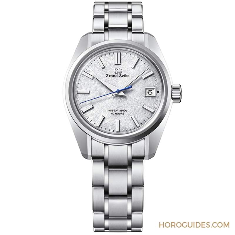 淡藍(lán)面盤(pán)呈現(xiàn)巖手山「融雪」美景，Grand Seiko 44GS首款白鋼材質(zhì)-復(fù)刻表